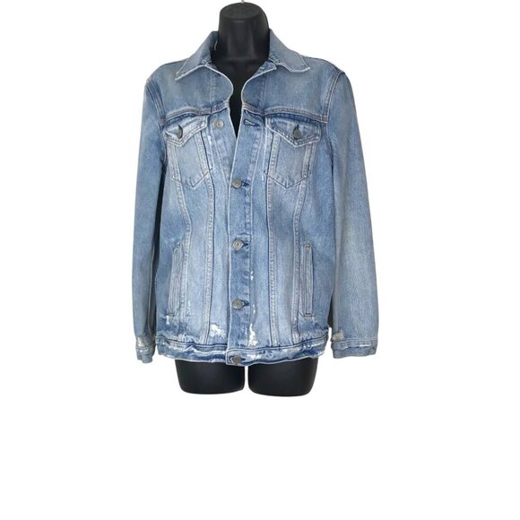 Revolve GRLFND  Daria Oversized Jean Jacket Colour Tumbleweed  Size XS - Picture 2 of 7